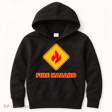 Hot Sexy Fireman Firefighter Pyro Fireworks Technician Kids Hoodie