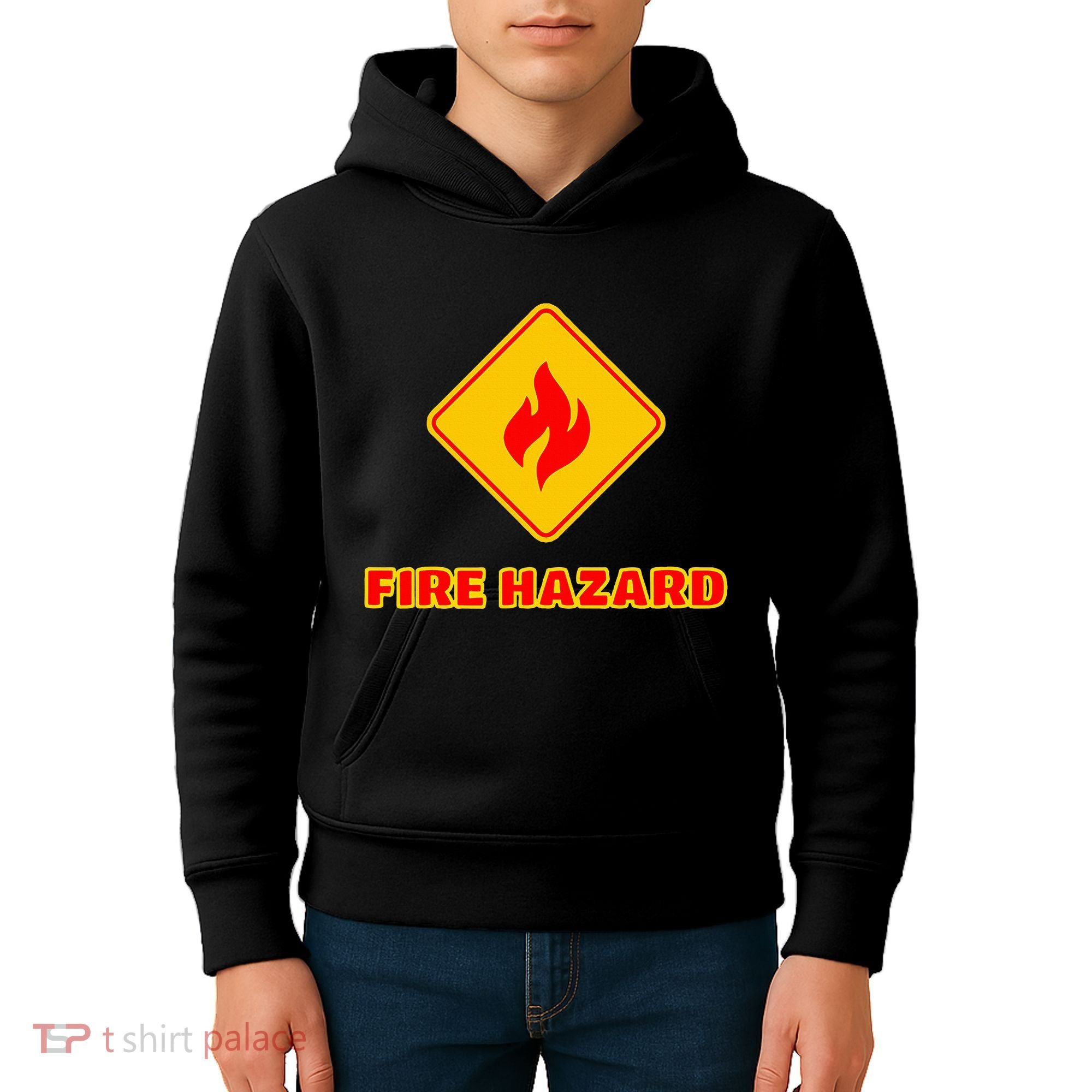 Hot Sexy Fireman Firefighter Pyro Fireworks Technician Kids Hoodie