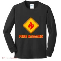 Hot Sexy Fireman Firefighter Pyro Fireworks Technician Kids Long Sleeve Shirt thumb 0