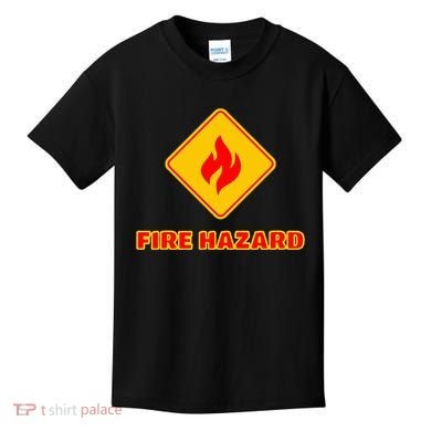 Hot Sexy Fireman Firefighter Pyro Fireworks Technician Kids T-Shirt