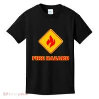 Hot Sexy Fireman Firefighter Pyro Fireworks Technician Kids T-Shirt thumb 0