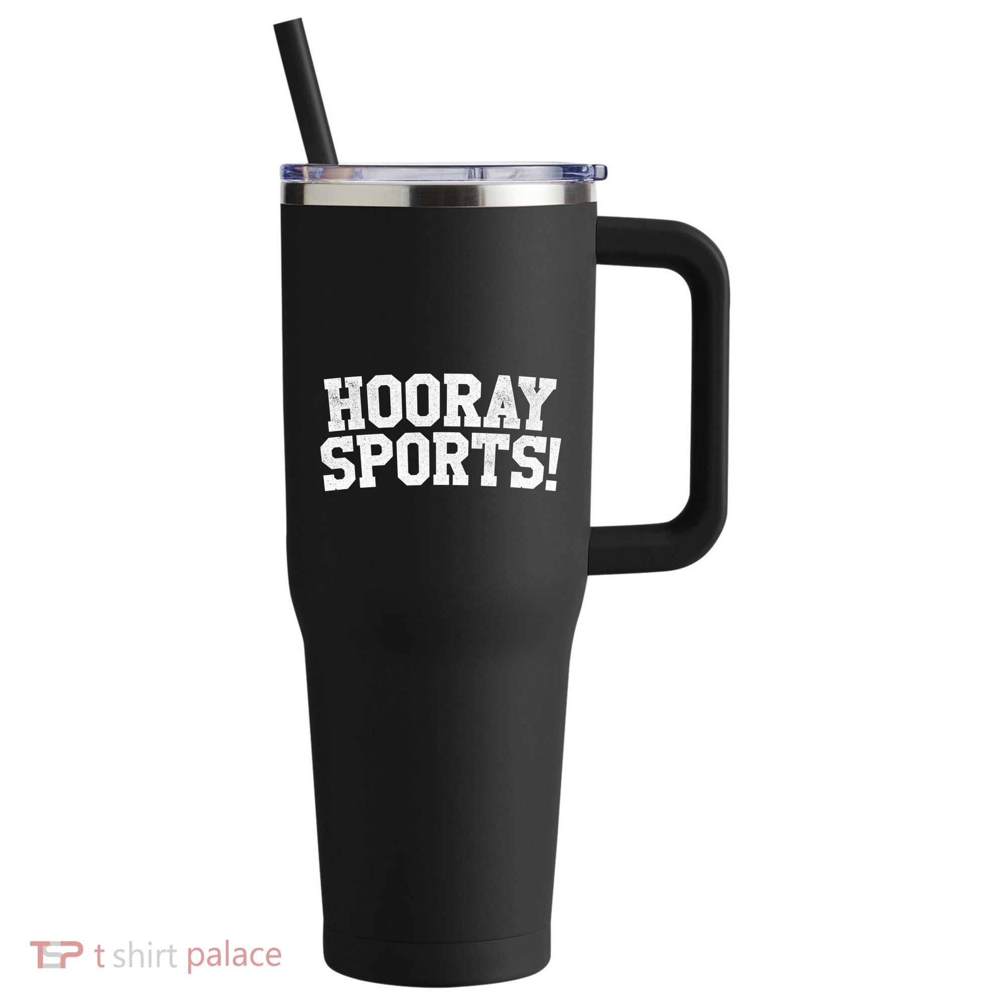 Hooray Sports! Funny Sports Cute Gift 40oz Vacuum Insulated Stainless Steel Travel Tumbler