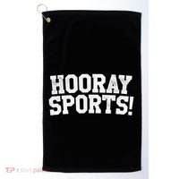 Hooray Sports! Funny Sports Cute Gift Golf Towel thumb 0