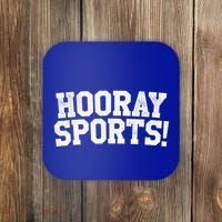 Hooray Sports! Funny Sports Cute Gift Coaster thumb 0