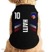 Haiti Soccer Fan Number 10 Graphic Jersey Doggie Tank thumb 0