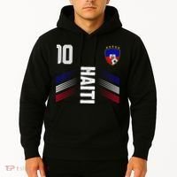 Haiti Soccer Fan Number 10 Graphic Jersey Hoodie thumb 2