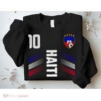 Haiti Soccer Fan Number 10 Graphic Jersey Sweatshirt thumb 2