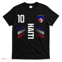 Haiti Soccer Fan Number 10 Graphic Jersey T-Shirt thumb 0
