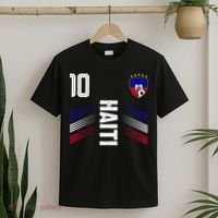 Haiti Soccer Fan Number 10 Graphic Jersey T-Shirt thumb 2