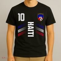 Haiti Soccer Fan Number 10 Graphic Jersey T-Shirt thumb 3