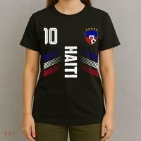 Haiti Soccer Fan Number 10 Graphic Jersey T-Shirt thumb 4