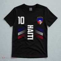 Haiti Soccer Fan Number 10 Graphic Jersey T-Shirt thumb 5