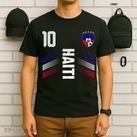 Haiti Soccer Fan Number 10 Graphic Jersey T-Shirt thumb 6