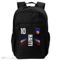 Haiti Soccer Fan Number 10 Graphic Jersey Backpack thumb 0