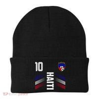 Haiti Soccer Fan Number 10 Graphic Jersey Beanie thumb 0