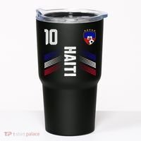 Haiti Soccer Fan Number 10 Graphic Jersey Tumbler thumb 0