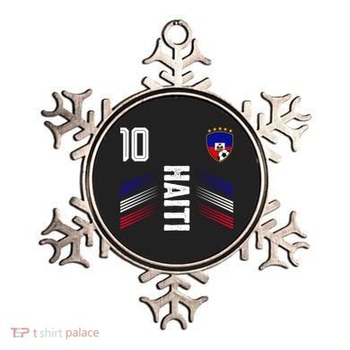 Haiti Soccer Fan Number 10 Graphic Jersey Ornament