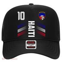 Haiti Soccer Fan Number 10 Graphic Jersey Hat thumb 0