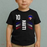 Haiti Soccer Fan Number 10 Graphic Jersey Toddler T-Shirt thumb 2