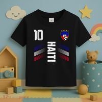 Haiti Soccer Fan Number 10 Graphic Jersey Toddler T-Shirt thumb 3