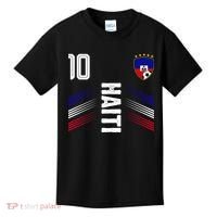 Haiti Soccer Fan Number 10 Graphic Jersey Kids T-Shirt thumb 0