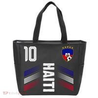 Haiti Soccer Fan Number 10 Graphic Jersey Tote Bag thumb 0