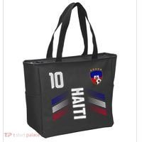 Haiti Soccer Fan Number 10 Graphic Jersey Tote Bag thumb 2