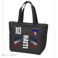 Haiti Soccer Fan Number 10 Graphic Jersey Tote Bag thumb 3