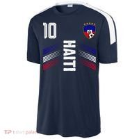 Haiti Soccer Fan Number 10 Graphic Jersey Sport-Tek Competitor United Soccer Jersey thumb 2