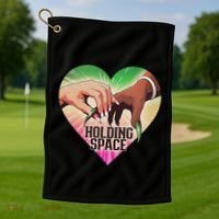 Holding Space For The Lyrics Of Defying Golf Towel thumb 1