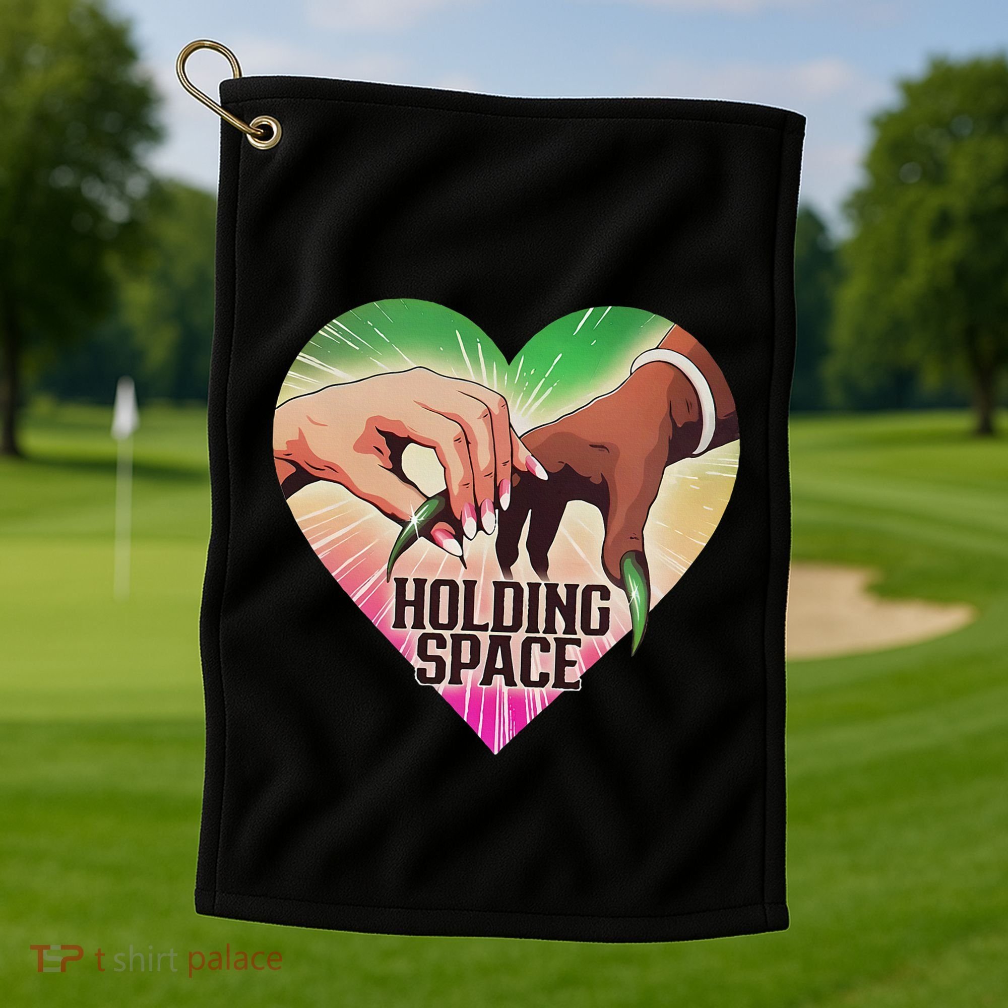 Holding Space For The Lyrics Of Defying Golf Towel