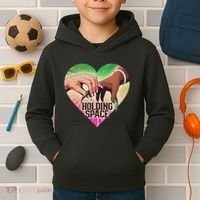 Holding Space For The Lyrics Of Defying Kids Hoodie thumb 2