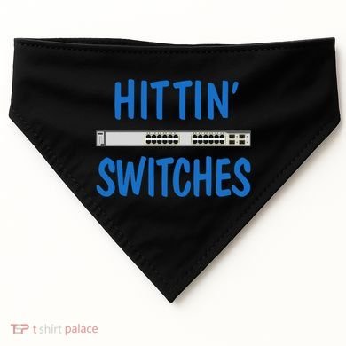 Hitting Switches Funny Network Systems Engineer Gift USA-Made Doggie Bandana