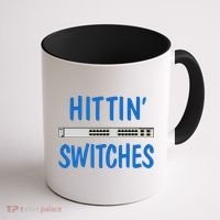 Hitting Switches Funny Network Systems Engineer Gift Coffee Mug thumb 1