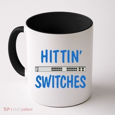 Hitting Switches Funny Network Systems Engineer Gift Coffee Mug
