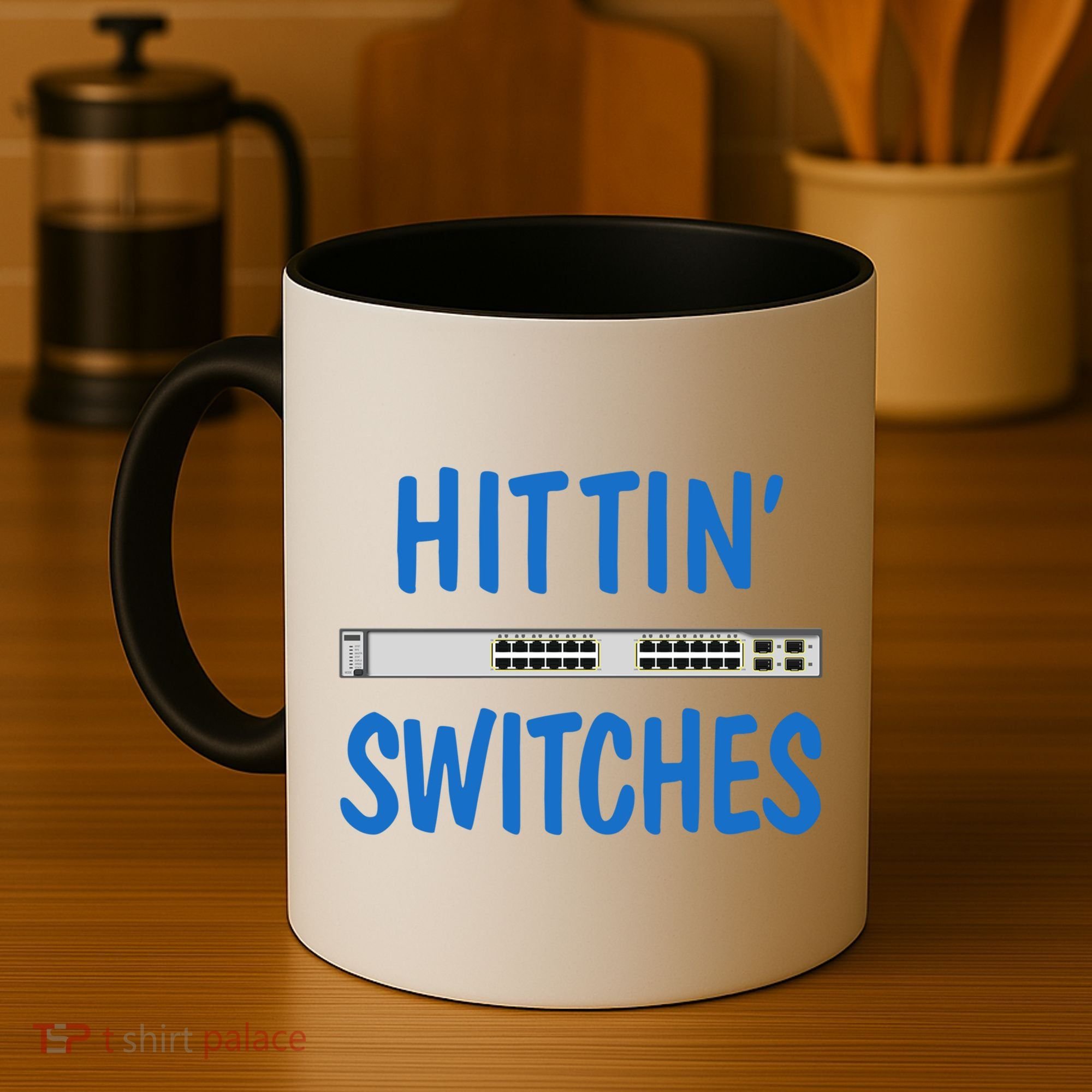 Hitting Switches Funny Network Systems Engineer Gift Coffee Mug