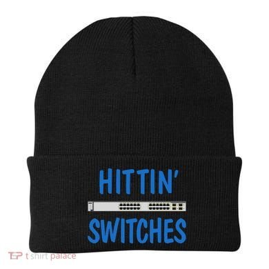 Hitting Switches Funny Network Systems Engineer Gift Beanie