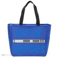 Hitting Switches Funny Network Systems Engineer Gift Tote Bag thumb 0