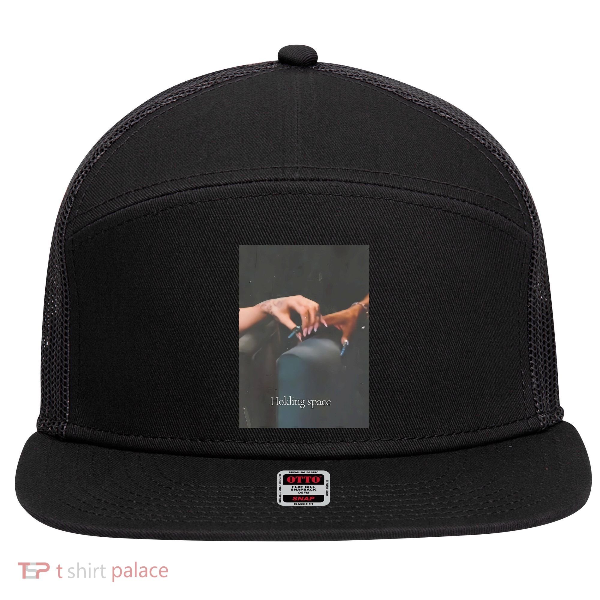 Holding Space For The Lyrics Of Defying 7 Panel Mesh Trucker Snapback Hat