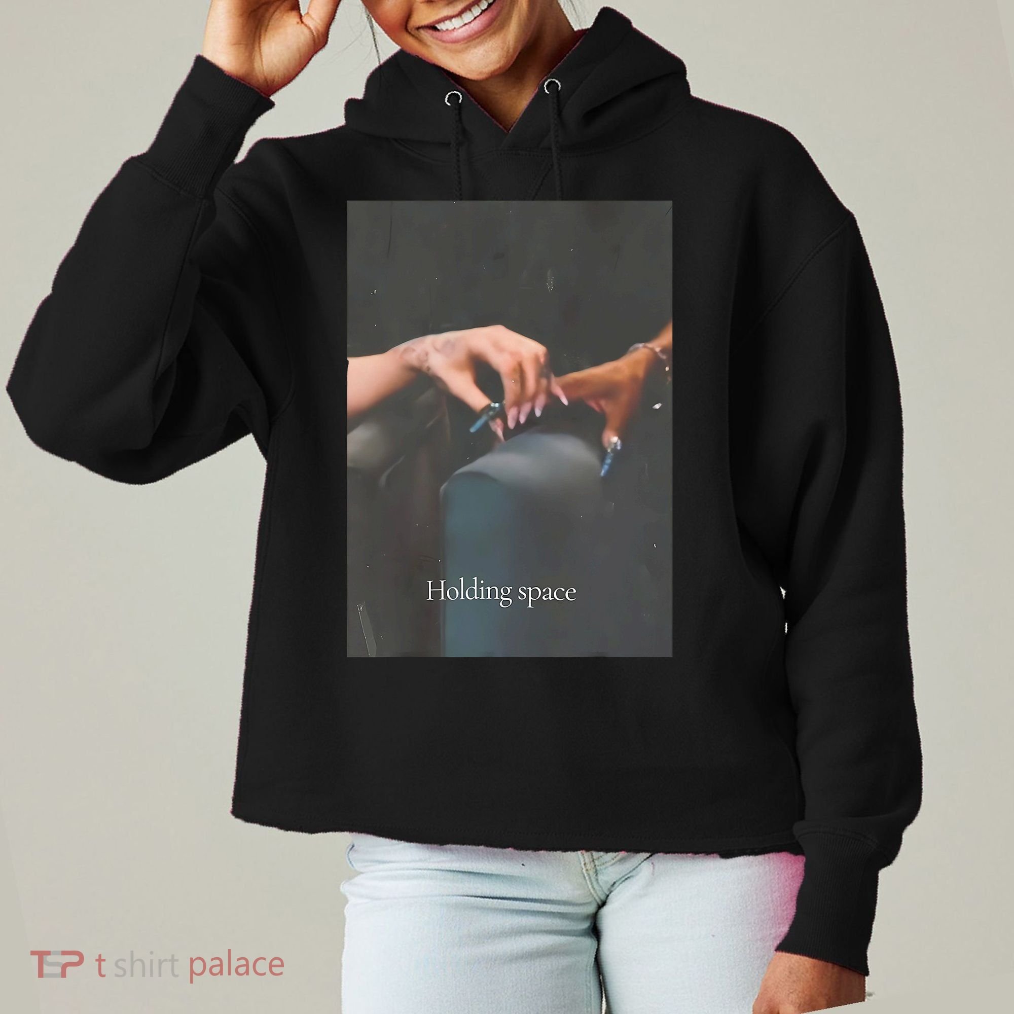 Holding Space For The Lyrics Of Defying Ladies Heavyweight Boxy Pullover Hoodie