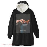 Holding Space For The Lyrics Of Defying Hooded Wearable Blanket thumb 0