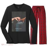Holding Space For The Lyrics Of Defying Women's Long Sleeve Flannel Pajama Set  thumb 0