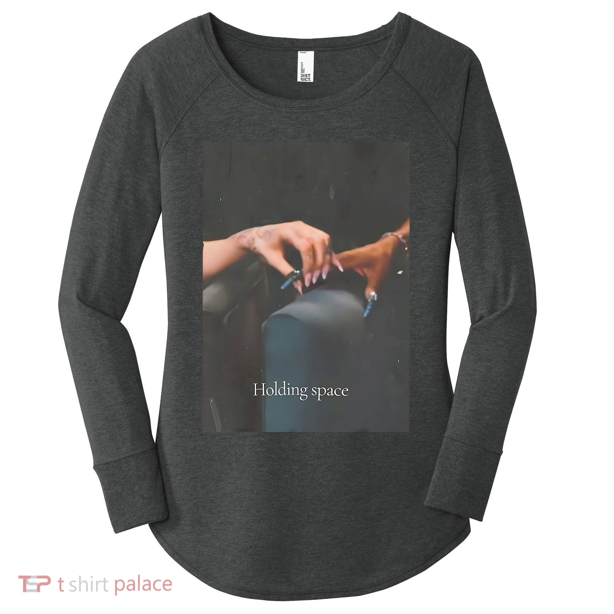 Holding Space For The Lyrics Of Defying Women's Perfect Tri Tunic Long Sleeve Shirt