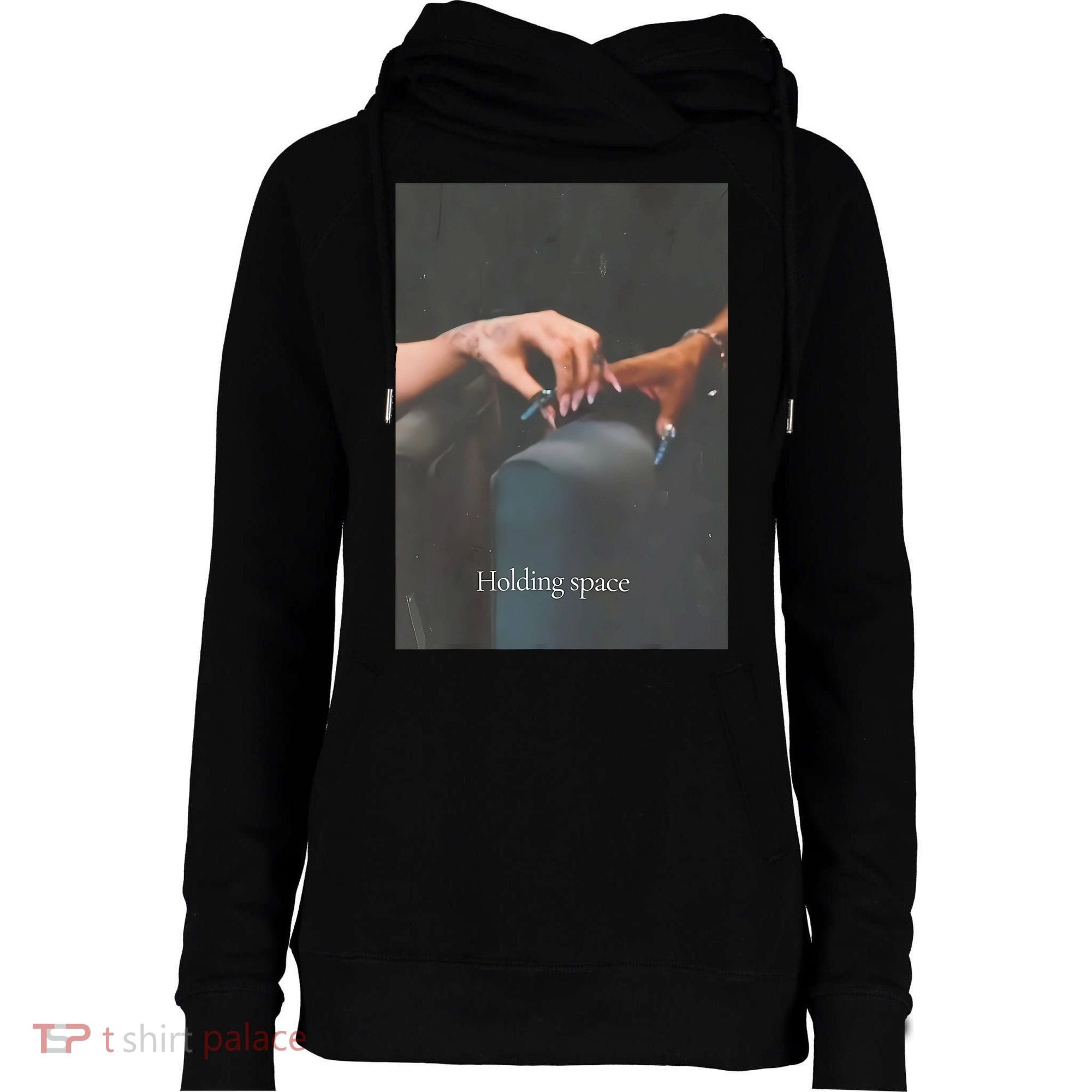 Holding Space For The Lyrics Of Defying Womens Funnel Neck Pullover Hood