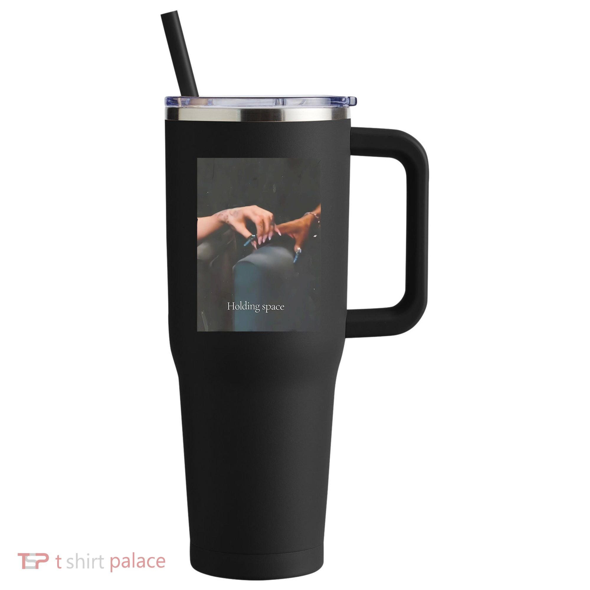 Holding Space For The Lyrics Of Defying 40oz Vacuum Insulated Stainless Steel Travel Tumbler