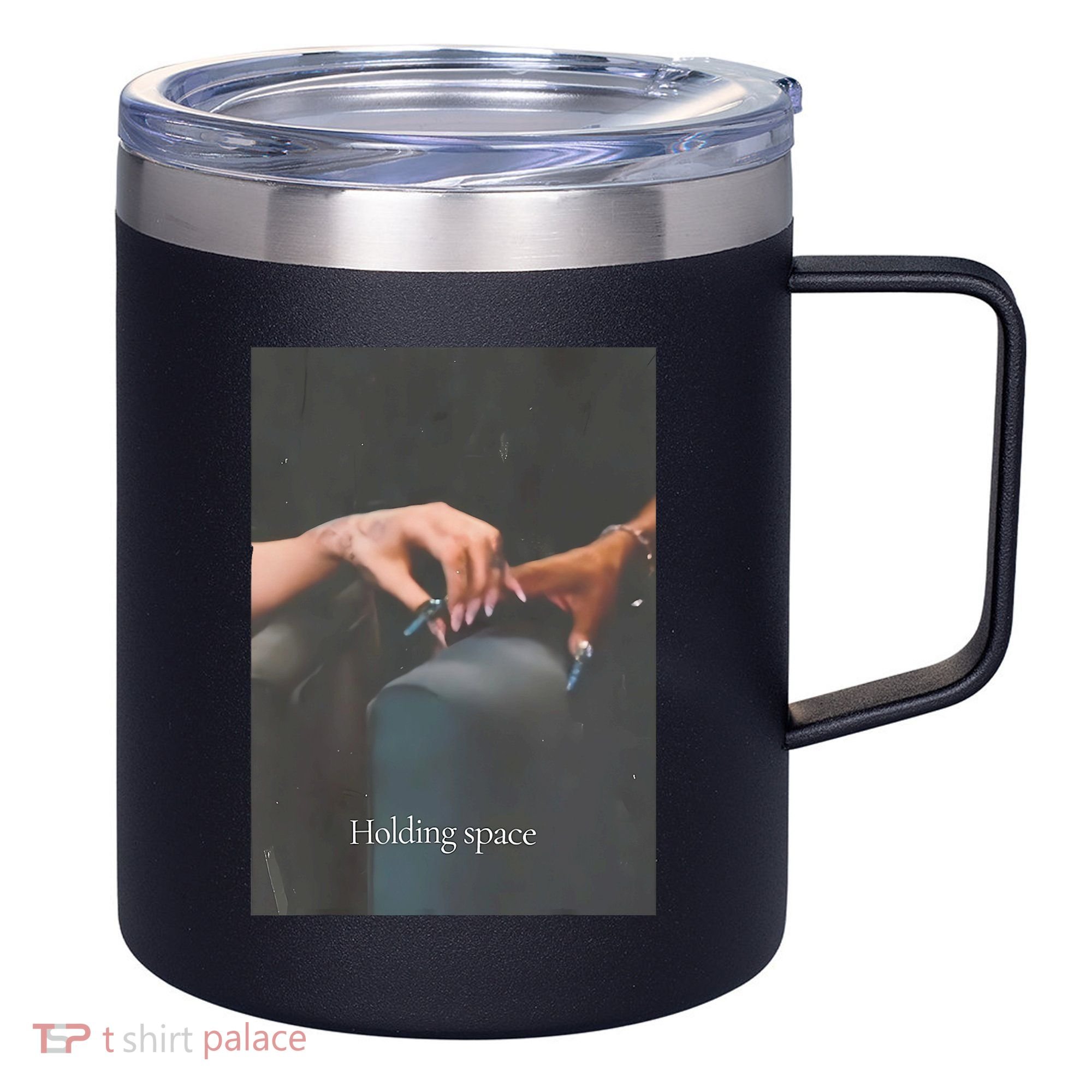 Holding Space For The Lyrics Of Defying 12oz Stainless Steel Coffee Mug