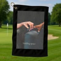 Holding Space For The Lyrics Of Defying Golf Towel thumb 1