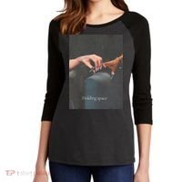 Holding Space For The Lyrics Of Defying Women's Tri-Blend 3/4-Sleeve Raglan Shirt thumb 2