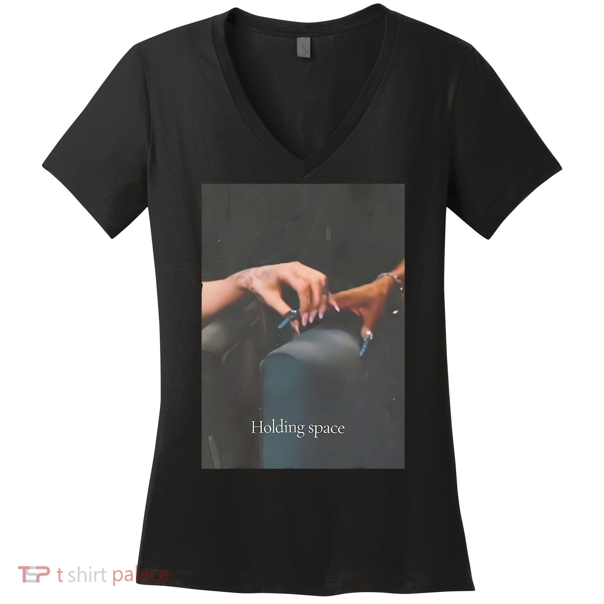 Holding Space For The Lyrics Of Defying Women's V-Neck T-Shirt