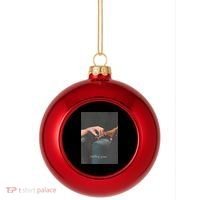 Holding Space For The Lyrics Of Defying Plastic Christmas Ball Ornament thumb 0
